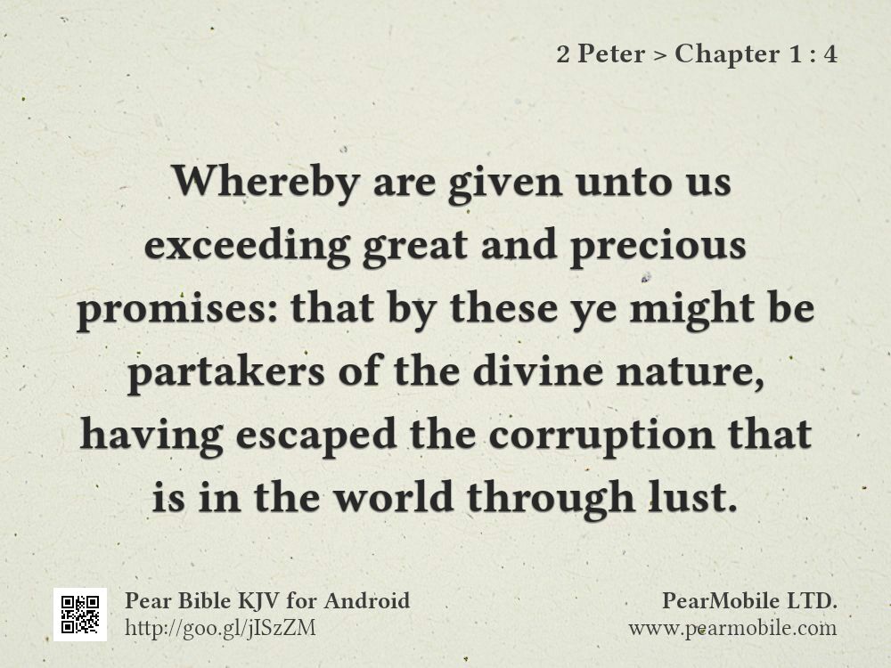 2 Peter, Chapter 1:4